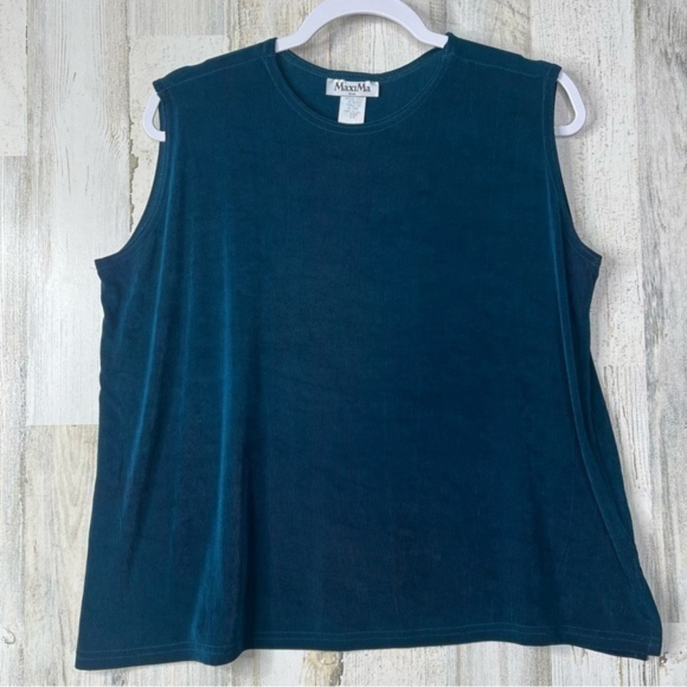 MaxiMa Sleeveless Blouse Shirt Top‎ Womens Plus Size 2X Stretch